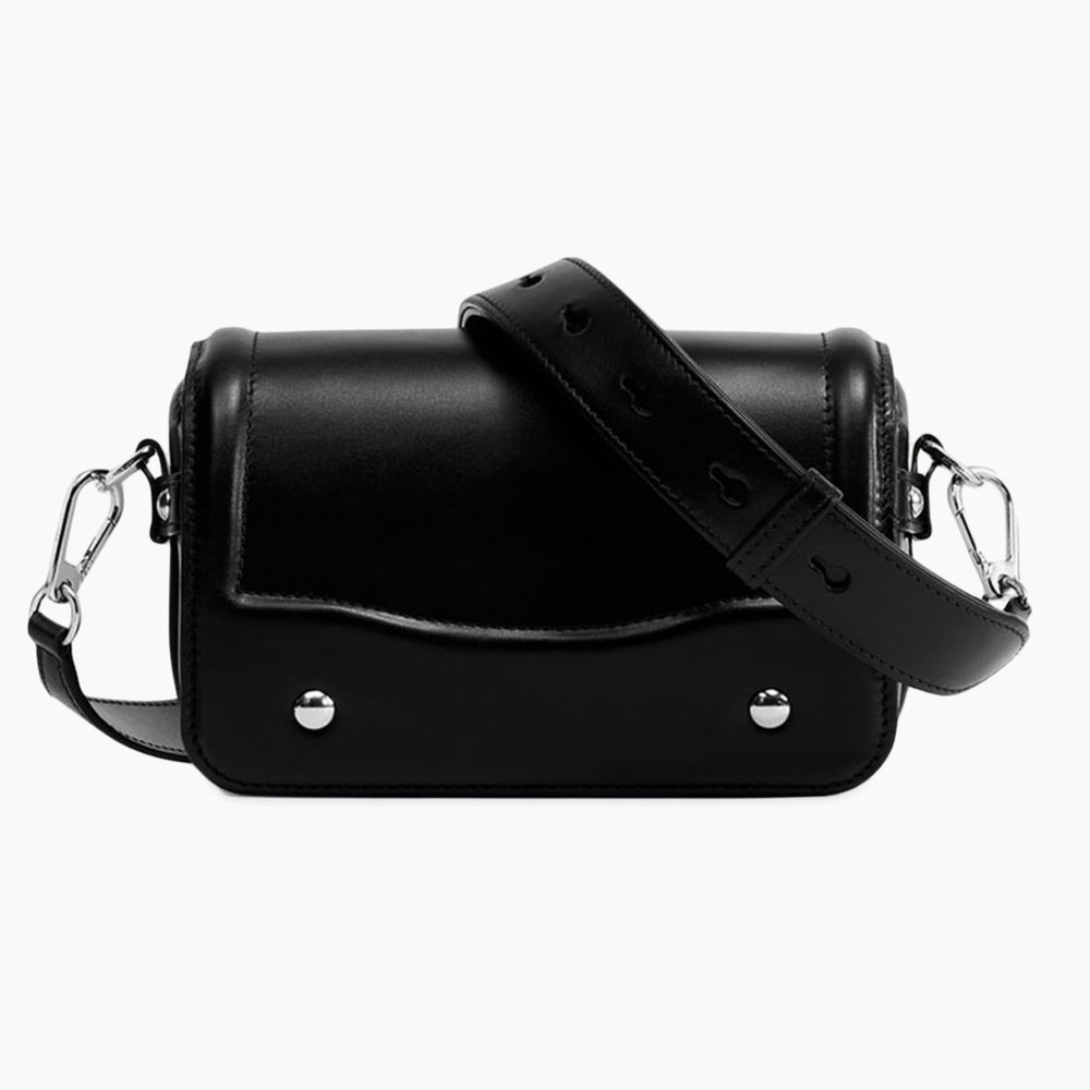Lemaire Mini Ransel Black Leather Crossbody Bag